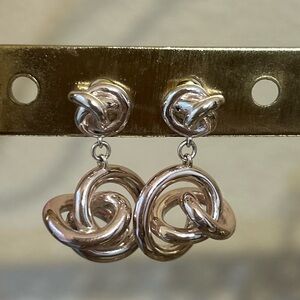 Kendra Scott Rose Gold Knot Drop Earrings